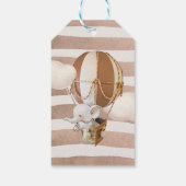 Elephant Balloon Baby shower Gift Labels Cadeaulabel (Achterkant)