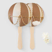 Elephant Balloon Baby shower Hand Fan Handwaaier (Voorkant en achterkant)