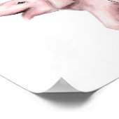 Elephant Balloon Bouquet Print | Waterverf afdrukk (Hoek)