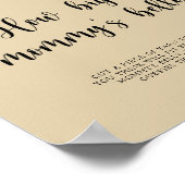 Elephant Balloon Hoe groot is mama's buikspel Poster (Hoek)