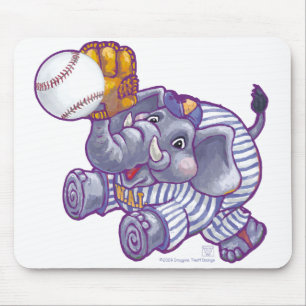 Elephant Baseball Star Muismat