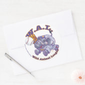 Elephant Baseball Star Ronde Sticker (Envelop)