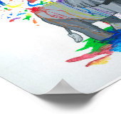 Elephant Bath TIme Poster (Hoek)