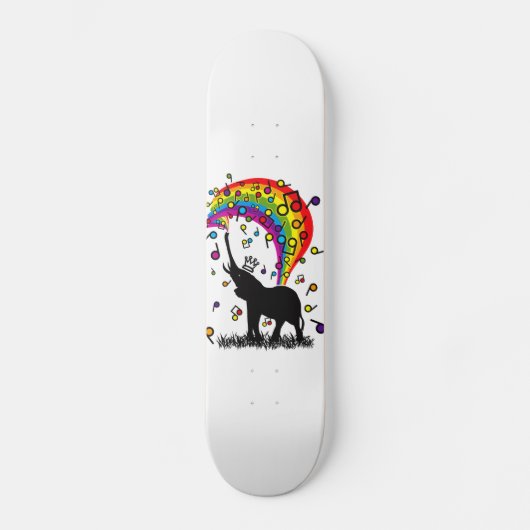 Elephant_Bathing Skateboard (Voorkant)