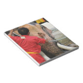 Elephant Bathtime ... Ayutthaya, Thailand Notitieblok (Schuin)