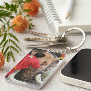 Elephant Bathtime ... Ayutthaya, Thailand Sleutelhanger