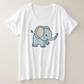 Eléphant Bébé mignon (Design devant)