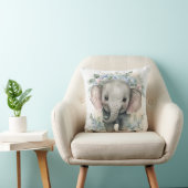 Eléphant bébé oreiller à lancer personnalisé (Chaise)