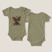 Éléphant Bébé Sage (Design Recto & Verso)