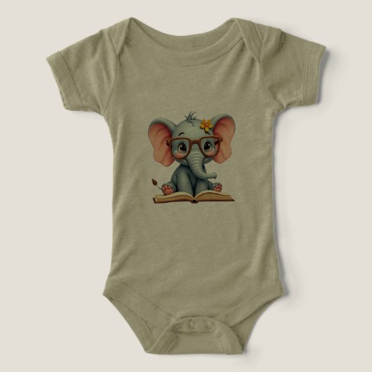 Éléphant Bébé Sage (Design Recto)