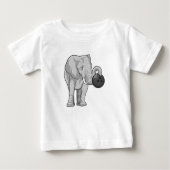 Elephant bij Bowling met Bowling ball (Voorkant)