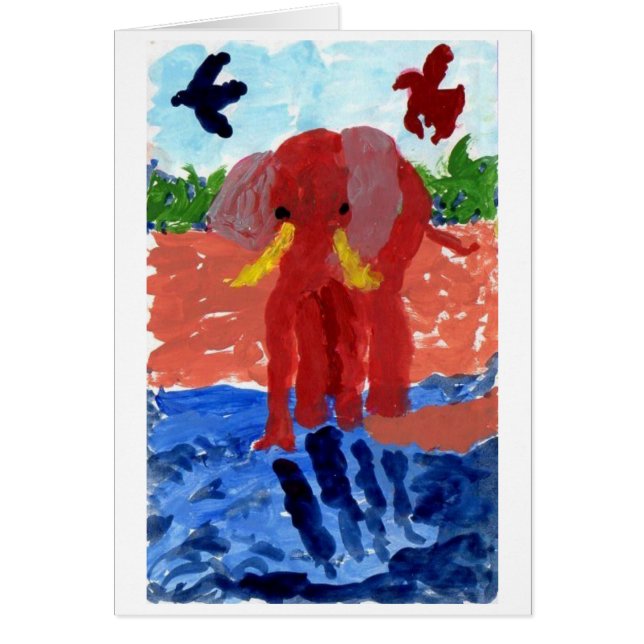 Elephant bij de rivier (Voorkant)