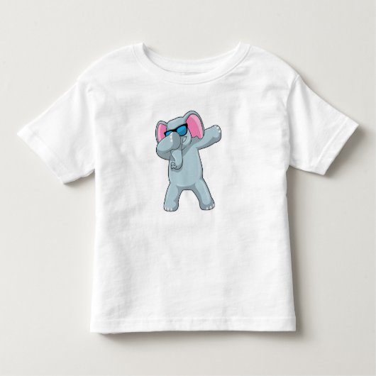 Elephant bij Hip Hop Dance Dab Kinder Shirts (Voorkant)