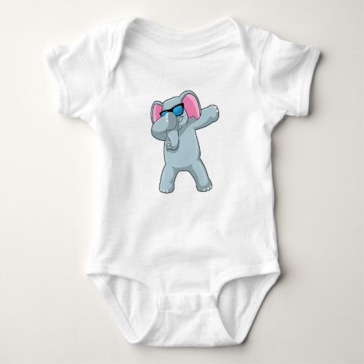 Elephant bij Hip Hop Dance Dab Romper (Voorkant)