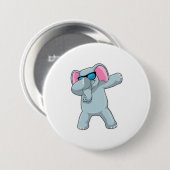 Elephant bij Hip Hop Dance Dab Ronde Button 7,6 Cm (Voorkant /achterkant)