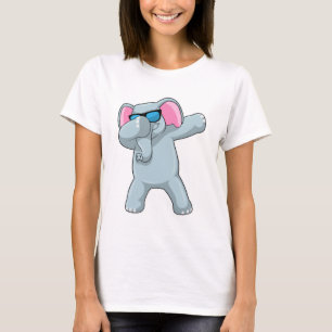 Elephant bij Hip Hop Dance Dab T-shirt