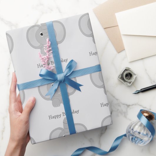Elephant Birthday Cadeaupapier (Geschenken)