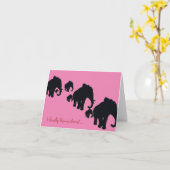 Elephant Birthday Card Kaart (Gele Bloem)