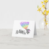 Elephant Birthday Kaart (Gele Bloem)