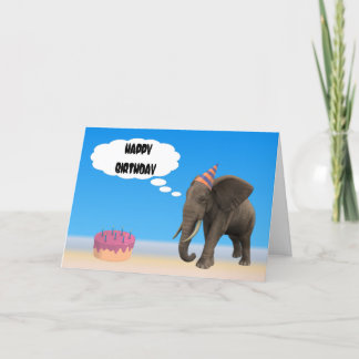 Elephant Birthday Kaart