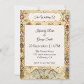 Eléphant blanc sur la Faire-part de mariage indien (Devant)