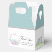 Elephant Blue Butterfly Vierbox Bedankdoosjes (Geopend)