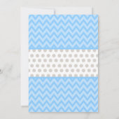 Elephant Blue Grey Baby Shower Invitations (Dos)