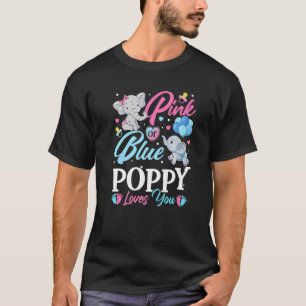 Elephant Blue Pink Poppy houdt van je zwangerschap T-shirt