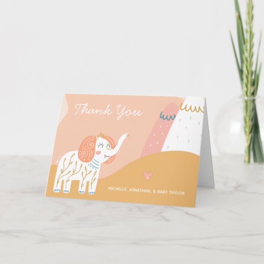 Éléphant Boho Merci (Devant)