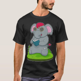 Elephant Book Glasses T-shirt