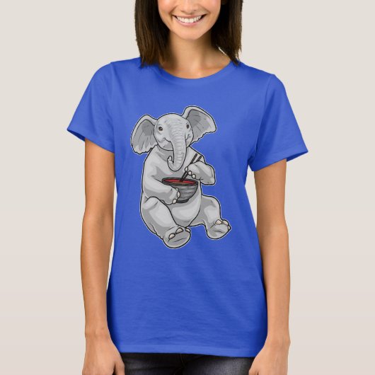 Elephant Bowl Ramen T-shirt (Voorkant)