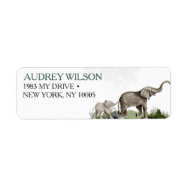 Elephant Boy Baby shower Etiket