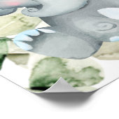 Elephant Boy Baby shower Welcome Sign Poster (Hoek)