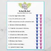 Elephant Boy Baby shower zei dat ze het spel zei (Voorkant)