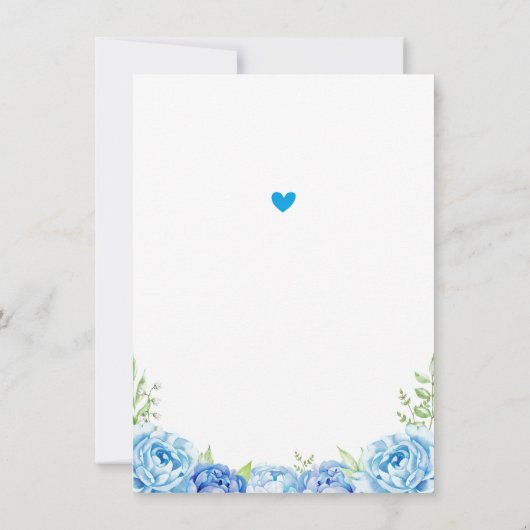 Elephant Boy Blue Verjaardagsfeestje Little Peanut Bedankkaart (Achterkant)