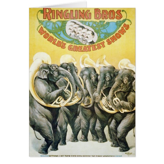 Elephant Brass Band - Poster Vintage Show (Devant)