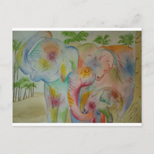 Elephant Briefkaart (Voorkant)