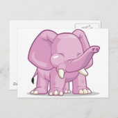 Elephant Briefkaart (Voorkant / Achterkant)