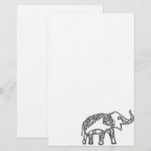 Elephant Briefpapier (Voorkant / Achterkant)