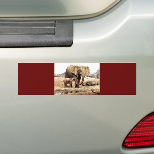 Elephant Bumpersticker (Op auto)