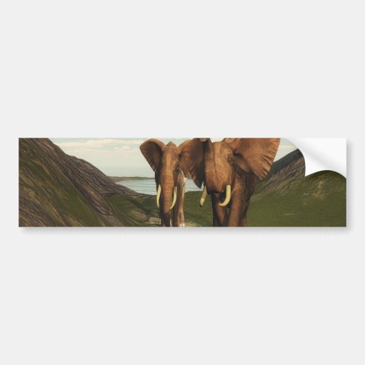 Elephant Bumpersticker (Voorkant)