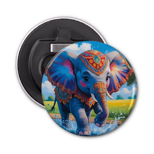 elephant button flesopener (Voorkant)