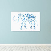 Elephant Canvas Afdruk (Insitu (Houten vloer))