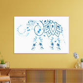Elephant Canvas Afdruk (Insitu (Woonkamer))