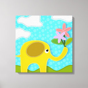 Elephant Canvas Afdruk