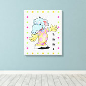 Elephant Canvas Afdruk (Insitu (Houten vloer))
