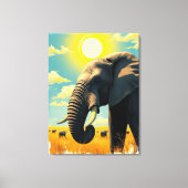 Elephant Canvas Afdruk (Voorkant)