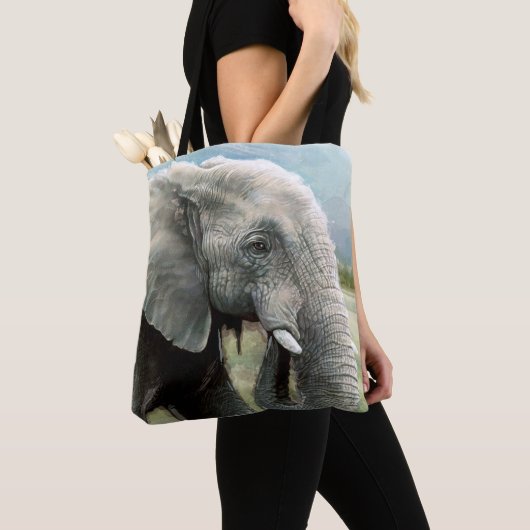 Elephant Canvas tas (Dichtbij)