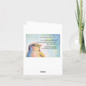 Éléphant chanceux - carte de note - 4" x 5,6" (Dos)