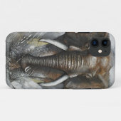 Eléphant Chargement iPhone 5 coque (Dos (Horizontal))